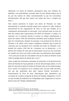 La protection des droits de l'homme au Togo par le médiateur de la République
