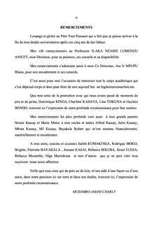 La croissance de Caille Japonaise à Kikwit