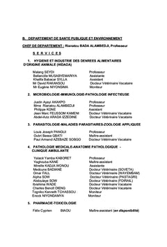 Contribution à l'amélioration de la législation et de reglementation