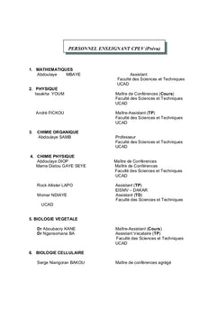 Contribution à l'amélioration de la législation et de reglementation