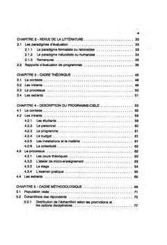 Evaluation de l'efficacité d'un programme de formation d'enseignants