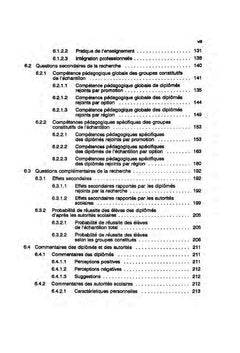 Evaluation de l'efficacité d'un programme de formation d'enseignants