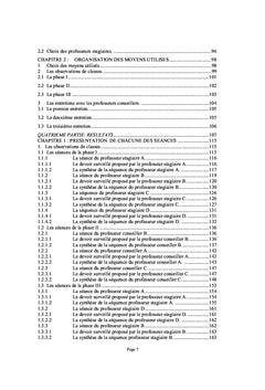 Le modèle du professeur conseiller est-il un bon modèle de référence?