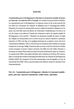 Communication pour le développement et éducation