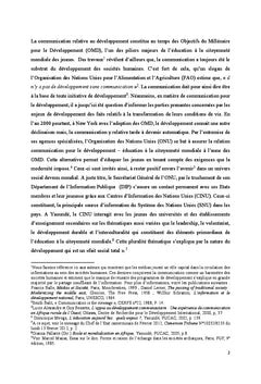 Communication pour le développement et éducation