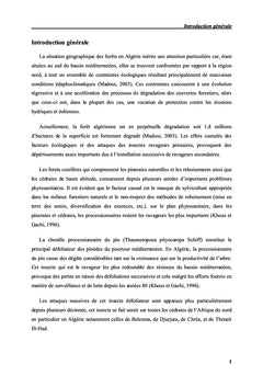 La lutte biologique dans la Cédraie du Parc National de Theniet El Had
