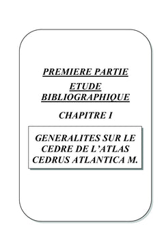 La lutte biologique dans la Cédraie du Parc National de Theniet El Had