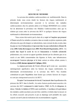 Facteurs des risques des maladies coronaires.