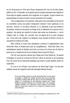 Saint-John Perse, ou le lyrisme à grande échelle