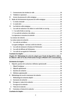 Etude du dispositif de veille du Ministère de la communication