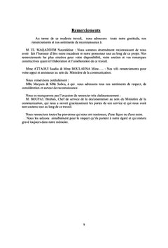 Etude du dispositif de veille du Ministère de la communication