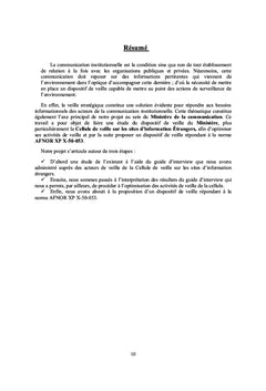 Etude du dispositif de veille du Ministère de la communication