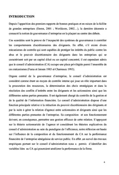 Le conseil d'administration peut-il influencer la performance financière