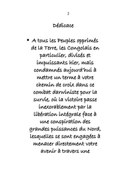 Ma plume d'or pour le pauvre Congo. Tome 2/ 1ère Partie