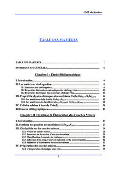 Les matériaux chalcopyrites en couches minces