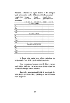 Chimie théorique et ses applications