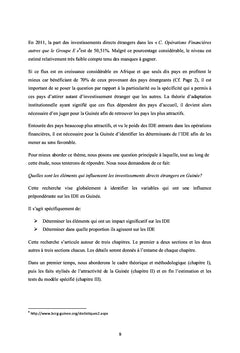 Les déterminants de l'investissement direct étranger