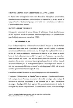 Les déterminants de l'investissement direct étranger