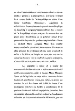 Richard MUYEJ MANGEZE MANS ou l'art de gouverner une Province-pilote