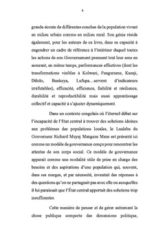 Richard MUYEJ MANGEZE MANS ou l'art de gouverner une Province-pilote