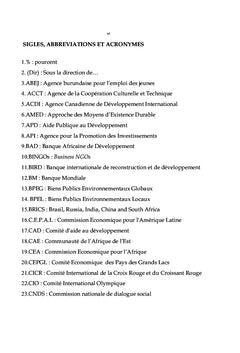Entraves au Développement des Pays au Sud Sahara