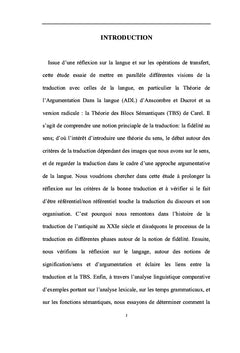 La sémantique argumentative et la traduction du mot au texte