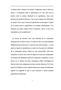 La sémantique argumentative et la traduction du mot au texte