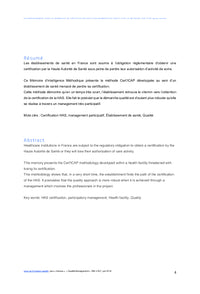 Démarche de certification des établissements de santé avec Cert'icap