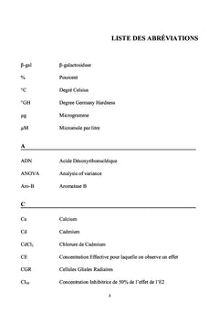 Interactions Cadmium-Zinc Au Niveau De La Fonction Reproductrice