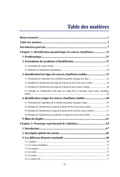 Déploiement de capteurs dédiés à identifier les paramètres du système