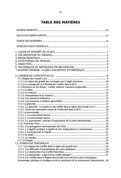 La création d'une commission de sécurité dans la Région des Grands Lacs