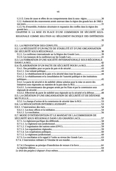 La création d'une commission de sécurité dans la Région des Grands Lacs