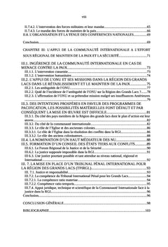 La création d'une commission de sécurité dans la Région des Grands Lacs