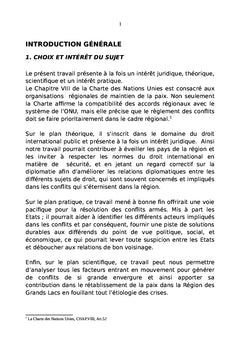 La création d'une commission de sécurité dans la Région des Grands Lacs