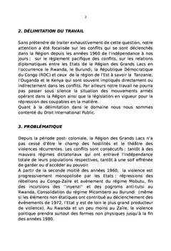 La création d'une commission de sécurité dans la Région des Grands Lacs