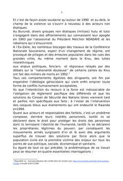 La création d'une commission de sécurité dans la Région des Grands Lacs