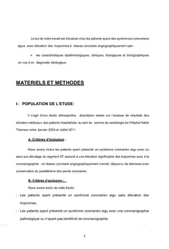 L'infarctus du myocarde à coronaires angiographiquement saines