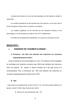 L'infarctus du myocarde à coronaires angiographiquement saines