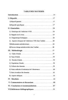 Suivi de l'obervance au traitement ARV des enfants de moins de 15 ans