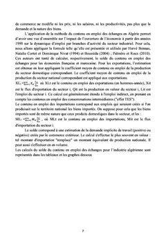 L'ouverture internationale et le marché du travail algérien