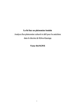 La foi face au phénomène londola