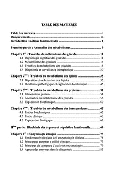 Biochimie médicale