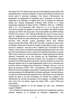 Insuffisances majeures de l'enseignement supérieur privé en Afrique Subsaharienne:
