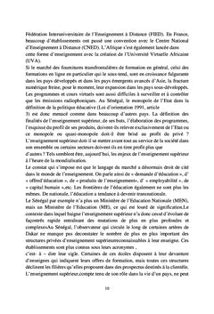 Insuffisances majeures de l'enseignement supérieur privé en Afrique Subsaharienne: