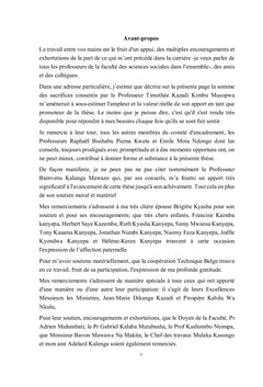 Chômage et nouvel ordre socio-économique au Katanga