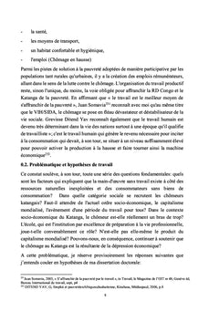 Chômage et nouvel ordre socio-économique au Katanga