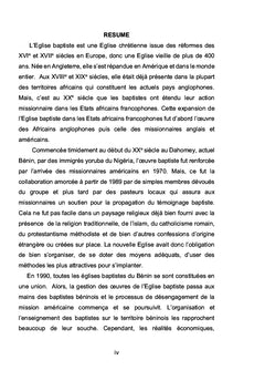 Histoire des baptistes au Dahomey-Bénin (1970 - 2010)
