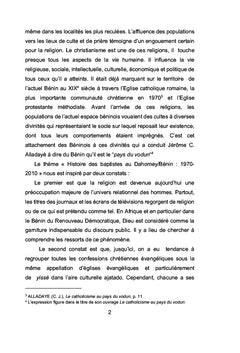 Histoire des baptistes au Dahomey-Bénin (1970 - 2010)