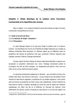 Ouverture Commerciale et Répartition des Revenus