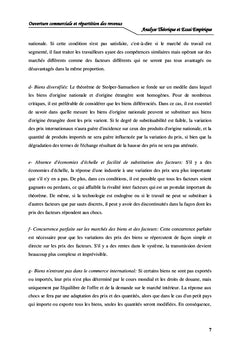 Ouverture Commerciale et Répartition des Revenus